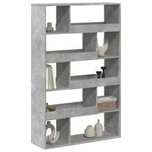 Bookcase Concrete Grey 100x33x156.5 Cm Engineered Wood - Grey - View 3