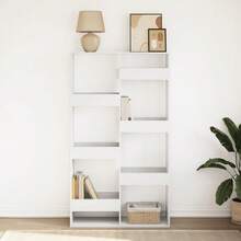 Bookcase White 100x33x175 Cm Engineered Wood - White - View 3