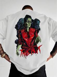 Basic Jackson Thriller Maicon Unisex T-Shirt Ref4788 - 白色 - 查看 1