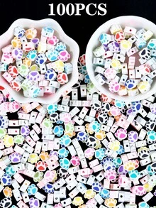 50/100Pcs Polymer Clay Beads, Ball Flower Animal Polymer Clay Beads For Jewelry Making, DIY Bracelet Necklace Earrings Jewelry Making Supplies Accessories - Acrylic Beads - View 39