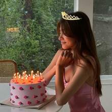 Gold Finally 21 Birthday Crown And Sash Kit For Women Girls, Bling Rhinestone Tiara Combo, Ideal 21st Birthday Present & Decorations For Her - 1 - Xem 7