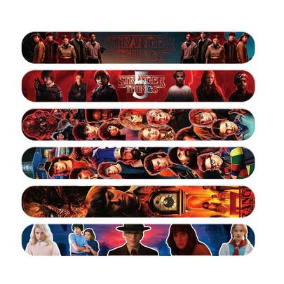 24个装PVC圆形装饰腕带，适合学生、聚会、节日礼物