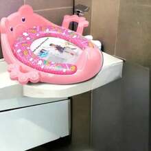 Asiento de entrenamiento para ir al baño para niños con un adorable diseño de animales, cojín suave, asiento de entrenamiento para bebés, disponible en varios colores. - Multicolor - Ver 8