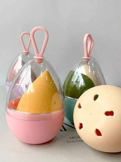 1/5/10-Piece Set Of Makeup Sponge Storage Boxes, Cosmetic Organizer Boxes, Cosmetic Storage Racks, Storage Boxes, Cosmetic Storage Boxes, Room Decoration, Storage Boxes, Travel, Travel Essentials, Beauty, Bedroom Accessories, Bedroom Decoration, Vanity Accessories, Vanity Storage Boxes