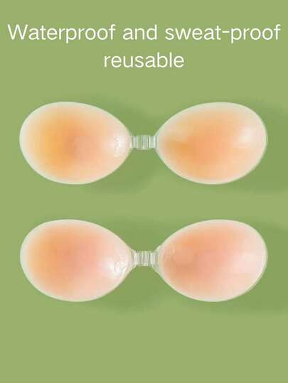 YIYANG Silicone Bras, Wedding Bras, Invisible Bras, Strapless Silicone Bras, Reusable, Nipple Covers, Comfortable Waterproof Bra, Women's Silicone Push-Up Bra Covers, Popular Styles