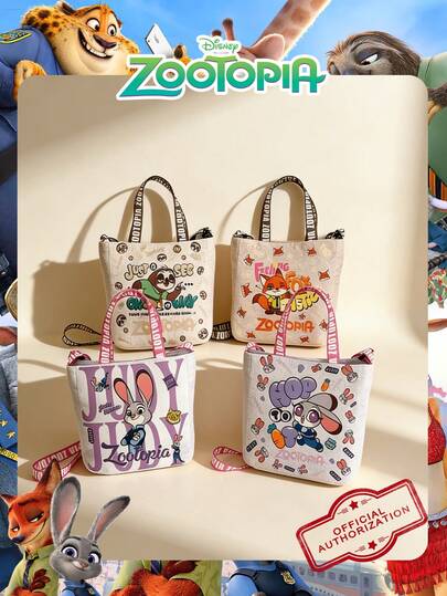 Disney 1개 공식 라이선스 프린트 핸드백, 걸 조절 가능한 어깨 스트랩 크로스바디 백, 경량 카툰 숄더 백 – 걸, 청소년, 팬에게 이상적, 일상 통근, 등하교, 쇼핑, 팬 미팅에 완벽함