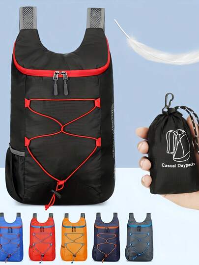 Foldable Backpack - Outdoor Sports Bag, Waterproof, Comfortable Foldable Bag, Ultra-Light Portable Storage Bag, Waterproof Backpack, Multifunctional Outdoor Foldable Backpack, Lightweight Small Backpack, Back To School Mini Backpack, Lightweight Hiking Cycling Bag, Travel Luggage Backpack, Hiking Bag