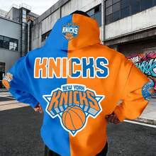 New Yo-Rk Kni- Hoodie, Retro Print, Street Style Men's Hoodie-2 - Mixed Colors - View 2