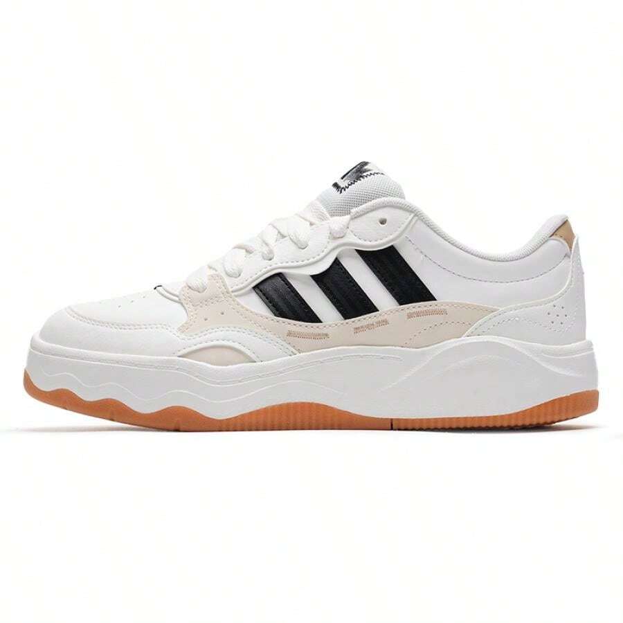 Adidas 男女通用休闲鞋 Lite Shuffle 舒适日常休闲户外运动休闲鞋 KH9025 - 亮白/奇妙白/黑色 - 查看 1