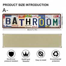 1/2pcsVintage License Plate Style MUSIC ROOM Metal Sign, Retro Wall Art Decor For Music Studio, Unique Music Lover Gift For Home - Multicolor-iron Painting - View 9