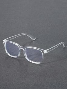 Gafas de hombre con marco de acrílico transparente, accesorios de gafas transparentes para el verano - Multicolor - Ver 7