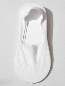 1/5 Pairs Women Lace Shallow Invisible Liner Socks, Non-Slip, Breathable Mesh Thin Socks - Multicolor - View 14