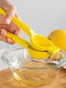 Manual Lemon Squeezer Heavy Duty - Metal Citrus Press Juicer For Fresh Lemon & Lime Juice - Essential Kitchen Gadget, Yellow - Multicolor - View 1