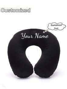 可定制U型枕，可印制姓名/标志，1个旅行颈枕，可拆卸柔软枕套，便携式U型颈枕，适合学生和成人使用，支撑颈部并保护颈椎，适用于学习、驾驶、办公或旅行。 - 彩色 - 查看 9