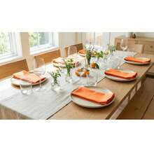 12pcs Solid Color Cloth Napkins, Washable Cotton Table Napkin For Household Dining Fall Autumn Decor Wedding Hotel 45*45cm - Orange - View 5