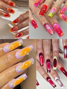 Bộ sơn móng tay nhũ neon, bộ 10 màu nhũ huỳnh quang, bột sơn móng tay màu xanh neon và hồng, bột nhũ mịn, bột nhũ mờ hiệu ứng chuyển màu, kèm cọ sơn móng tay chuyển màu, thích hợp cho việc tự làm phụ kiện vẽ móng nghệ thuật chuyển màu. - Nhiều màu - Xem 10