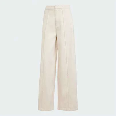 Adidas Quần jean ống rộng có khóa kéo dành cho nữ, quần thể thao, thích hợp cho mùa xuân và mùa thu.