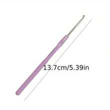 3pcs Crochet Plastic Handle Knitting Needles, Suitable For Yarn, DIY Crafts, Elegant Gift For Women Knitting Tools - 3pcs - View 4