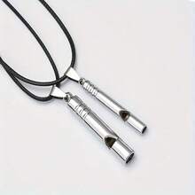 2pcs Titanium Alloy Emergency Whistle - High Decibel, Compact Survival Gear, Suitable For Hiking And Camping - Silver - View 9