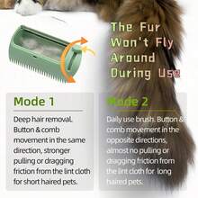 Et Hair Removal Brush Cat Dogs Lint Roller Self Cleaning Slicker Deshedding Small Dog Puppy Hair Remover Brush For Shedding Dematting Comb Cats Pets Fur Detangler Multifunctional Grooming Tool - View 3