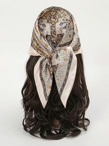 1pc Bandana Paisley Print 70cm Square Scarf, Headband, Neckerchief, Bag Tie - Multicolor - View 4