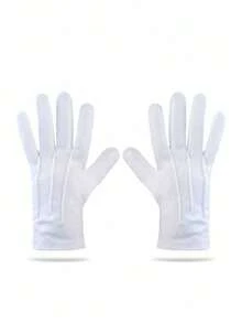 4件套角色扮演道具，包括帽子、领带、对讲机和手套，万圣节角色扮演派对服装配件 - 彩色 - 查看 8