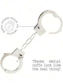 Iron Handcuffs With Inner Diameter Less Than 5cm, Accessories, Makeup/Costume Props - Multicolor - View 7