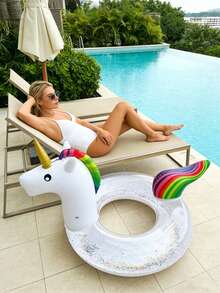 Inflatable Unicorn Swimming Pool Float Ring, Thick PVC Adult Swimming Ring Water Entertainment Inflatable Unicorn Float Ring, Beach Essential, Swimming Pool And Beach Fun, Summer Essential, High Quality Water Game Supplies - Multiple Styles - View 10