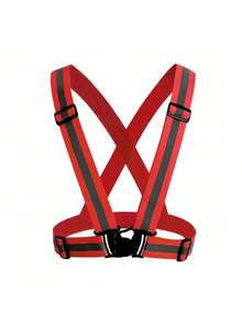 High Visibility Vest, Adjustable Bright Fluorescent Lightweight Strap Vest - Multicolor - View 7