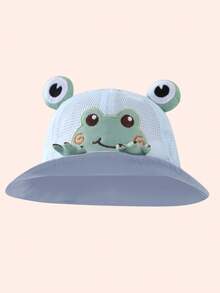 1pc Toddler's Cute Frog Printed Sun Hat, Versatile For Spring/Summer Wear - Multicolor - View 34