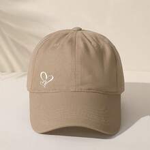 OBOVAY Minimalist Double Heart Embroidered Baseball Cap – Casual Adjustable Dad Hat For Women Mother's Day Gift - Multicolor - View 2