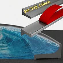 Thanh ngăn nước silicone cổ điển, phù hợp cho phòng tắm và nhà tắm, giúp phân chia vùng khô và ướt, ngăn nấm mốc và bắn nước (gói 1 chiếc) - Nhiều màu - Xem 4