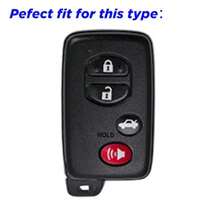 Key Fob Cover For  Camry 4 Buttons Remote Protector Case Fit For Avalon Camry Hybrid Corolla Highlander Hybrid Prius Plug In Hybrid Scion FR-S 10 Series Pink - Pink - 查看 3