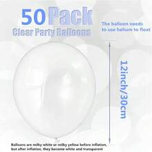 100pcs 12-Inch White Latex Balloons For Forest Theme Decoration, Suitable For Wedding, Birthday, Anniversary, Holiday, Christmas, Indoor Party, Etc. - View 6