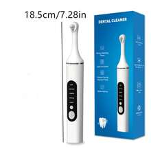 Rechargeable Teeth Cleaning Set, Includes 6 Brush Heads And LED Light, Practical Home Personal Care Set, White, Suitable As Gift For Women, 500mAh - Multicolor - View 6