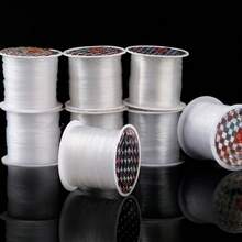 1 rolă 0.2-0.8 MM fir de pescuit transparent neelastic, împletit, DIY, colier, inel, mărgele, șnur, ciucure, sârmă cu mărgele, ultrafină, alb, DIY brățară colier împletit, material accesoriu - Fir și șnur cu mărgele - Vizualizare 1