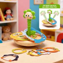 Educational Animal Ring Toss Toy - Exercises Hand-Eye Coordination, Colorful Animal Recognition, Fun Throwing To Stimulate Curiosity, Suitable For Ages 3 And Up, A Developmental And Educational Gift - Multicolor - View 1
