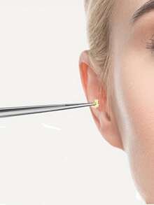 Stainless Steel Earwax Removal Tool, Professional Ear Cleaning Tweezers, Precision Curved Design Durable Adult Earwax Removal Tool - Ergonomic Handle Ear Cleaning Pliers - View 5