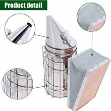 Beekeeping Tools Stainless Steel Large Heat Shield Beekeeping Apiary Beekeeper - Generator - View 5