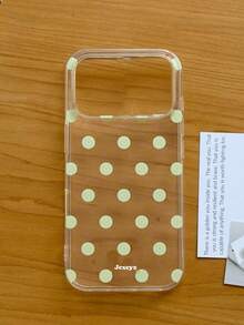 Ốp lưng điện thoại trong suốt lấp lánh hình ngôi sao cho iPhone 17 Pro Max, 16, 15, 14, 13, 12 Pro Max, 11, ốp bảo vệ chống rơi vỡ lấp lánh như mơ, quà tặng phong cách Hàn Quốc - chấm bi màu xanh bạc hà - Xem 3