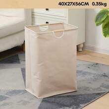 一套便携式可折叠洗衣篮，带提手，耐用轻便，适用于客厅、浴室、卧室、宿舍和公寓，可收纳T恤、衬衫、毛衣、针织衫等衣物，多功能洗衣篮，节省空间，可折叠，易于清洁，通风设计，带提手，方便分类衣物，日常洗衣，家居收纳，洗衣房配件，实用洗衣篮。 - 卡其色 - 查看 12