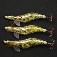 Avlcoaky 3件套 11厘米 虾形钓鱼路亚 夜光鱿鱼钩 虾形对虾路亚 人工硬饵 - 黃色 - 查看 6