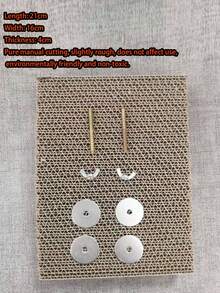 1个鹦鹉咀嚼玩具，笼内减压玩具，宠物鸟撕咬玩具，啃咬板，鹦鹉和爱情鸟必备配件 - 耐用纸质材料，可DIY，鸟笼配件，喂鸟器，鸟类玩具，鹦鹉玩具，咀嚼棒，啃咬玩具，秋千架，攀爬梯，铃铛玩具，益智鸟类玩具 - 彩色 - 查看 15