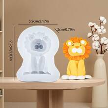 卡通森林动物造型硅胶蜡烛模具 - 白色 - 查看 4