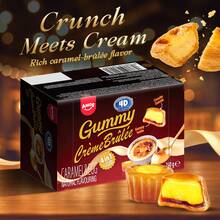 AMOS 4D Sweets Chews Candy 3D Fun-Dessert Shape 240G Delicious Natural Caramel-Brûlée Flavor Gummy Candy - Caramel-brûlée - View 5