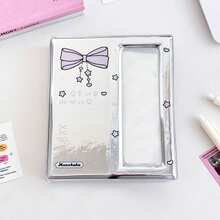 1pc Full Star Wing Silver Photo Album, 4-Slot Life Collage Card Holder, Instant Film Card Album - Card Storage Album - View 9