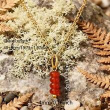 1件天然石珠吊坠项链 紫水晶虎眼石水晶 女士珠宝礼物 - 串珠吊墜項鍊 - 查看 2