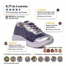 Children's Casual Sneakers With Glitter Details - Ideal For Everyday Wear - 白色粉紅色 - 查看 3