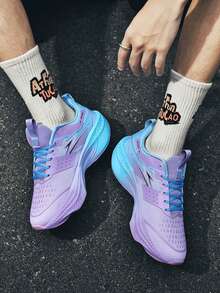 1 Pair Marathon Champion Training Sneakers, Unisex Breathable Running Shoes For Men - Lan Zi - View 9