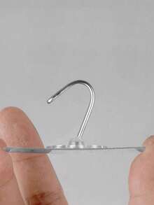 10pcs/20pcs Transparent Strong Adhesive Hooks, No Drilling Wall Hooks, Waterproof Hooks For Kitchen & Bathroom - White - View 3